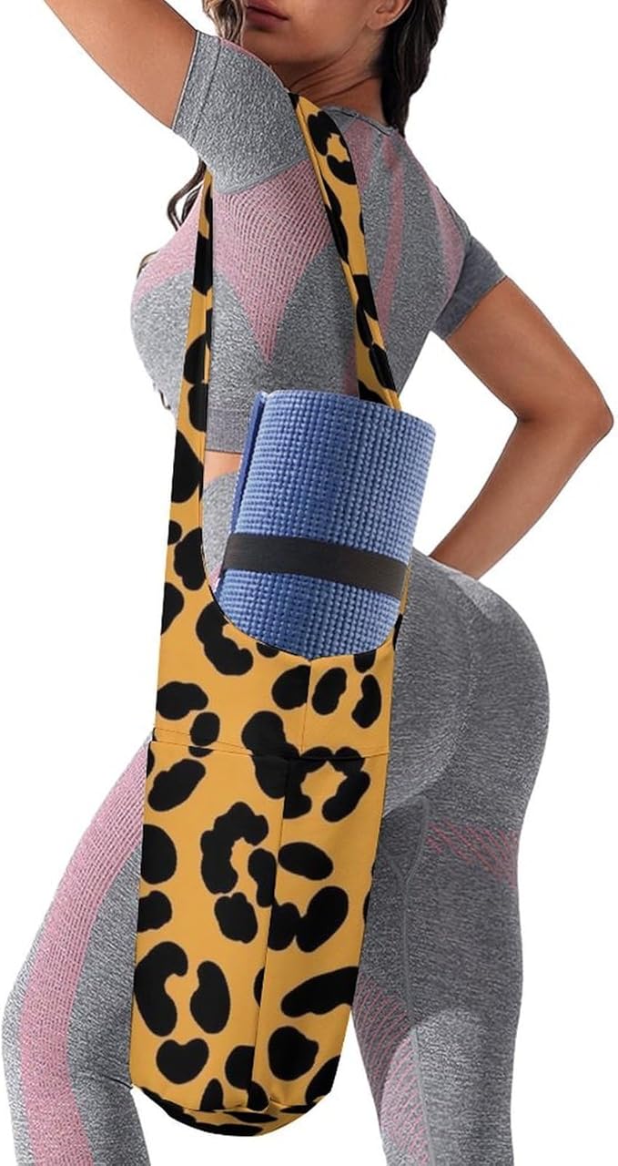 Large Yoga Mat Bag Fit Most Size for Ladies Yoga Mats Carrier Bags Multi-Functional Exercise Mat Holder Storage Bag