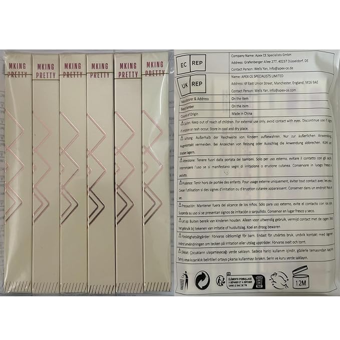 Lip Liner Set, 6 Colors Longwear and Pigmented Matte Lip Pencil Makeup, Smooth Application, Retractable Waterproof Lip Liner