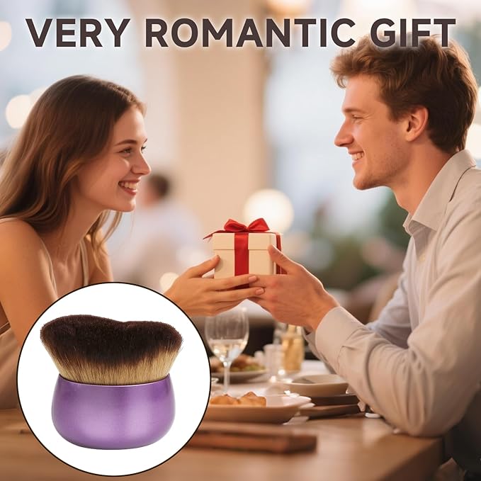 Makeup Blend & Blur Extra Large Body Brush for Self Tanner,Leg Makeup & Bronzer Self Tan Applicator, Powder, Foundation, Blusher, Bronzer,Massager for Face Gift box (Beige)