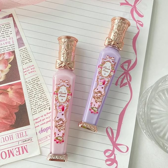 Flower Knows Violet Strawberry Rococo Glowy Lip Gloss-Moisturizing Tinted Lip Oil-Hydrating Lip Makeup for Girls&Women-Vegan & Cruelty-Free-0.12 Fl Oz,1 Count (G04 Blackberry Jam)