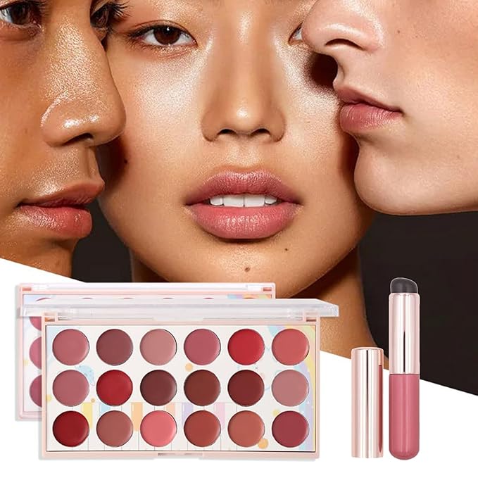 Long-Lasting Hydrating Lipgloss Makeup Sets for Girls and Women Waterproof Non-Sticky Lip Gloss Lip Stain Lipcolor with Soft Brush - Teen Girl Gifts Trendy Stuff and Instant Shine