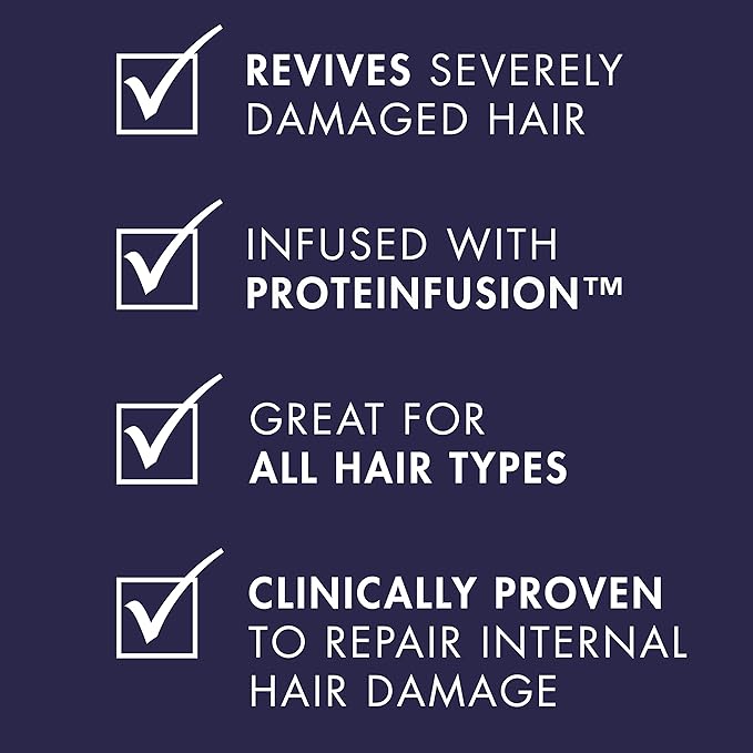 Nexxus Keraphix Shampoo and Conditioner - Damaged Hair Treatment System with Keratin Protein and Black Rice, 2 Count & 3 Repair Masks Treatment, 33.8 oz, 1.5 oz, 3 Count, 5 Count ( Pack of 1)