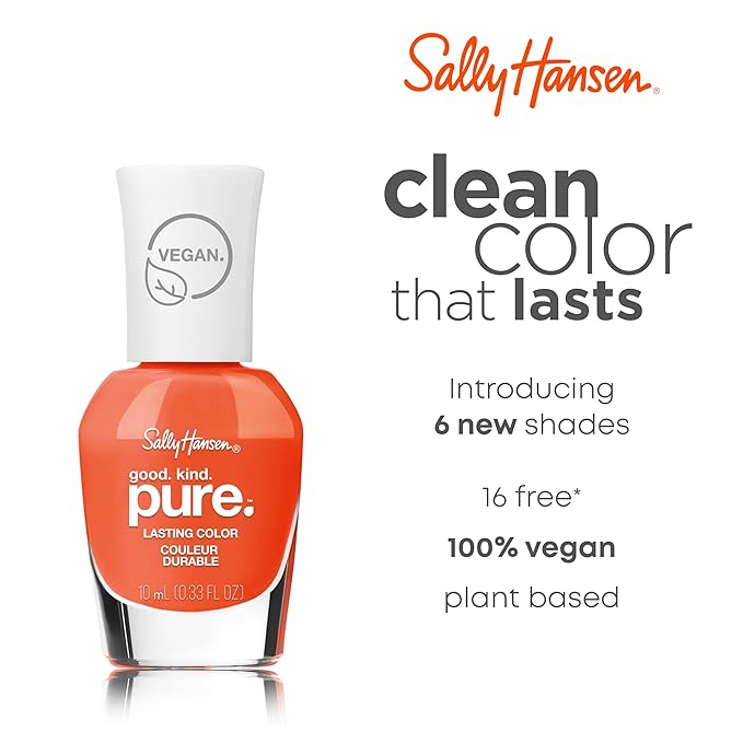 Sally Hansen Good.Kind.Pure Spring Into Color Collection Nail Polish 224 Poppyn Fresh 0.33 fl oz (Pack of 1)