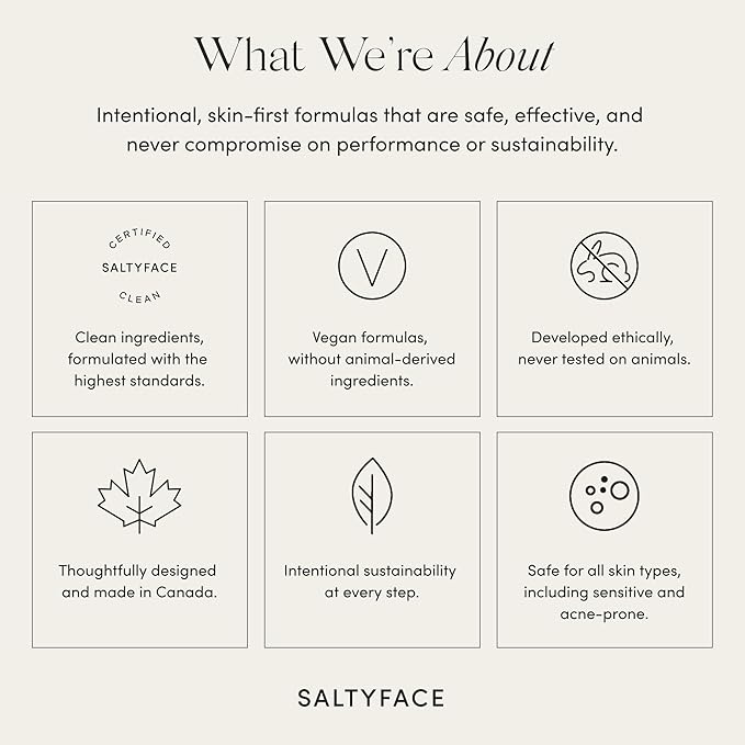 SALTYFACE - Tanning Water (Light to Medium) - Self Tanner for Face, Neck, Ears, Chest - No Color Transfer - Oil Free, Fragrance Free - Streak-Free, Non-Clogging - Vegan Skin Care - 1 FL OZ (30 ML)