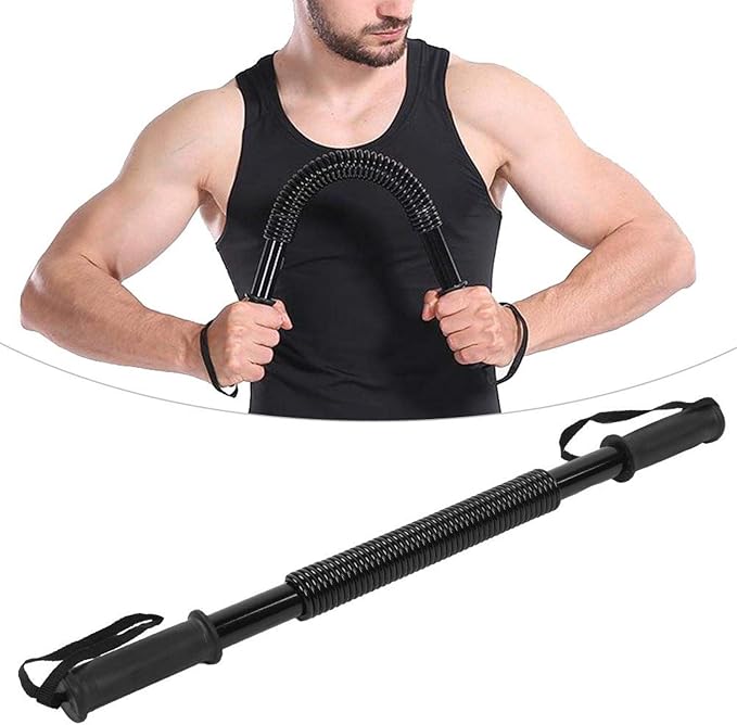 Spring Steels Man Spring Exercise Bar Comfortable Spring Fitness(30kg)