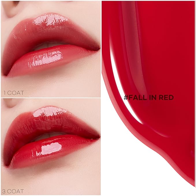 JUNG SAEM MOOL OFFICIAL LIP-PRESSION Glow lasting Tint (Fall in Red)