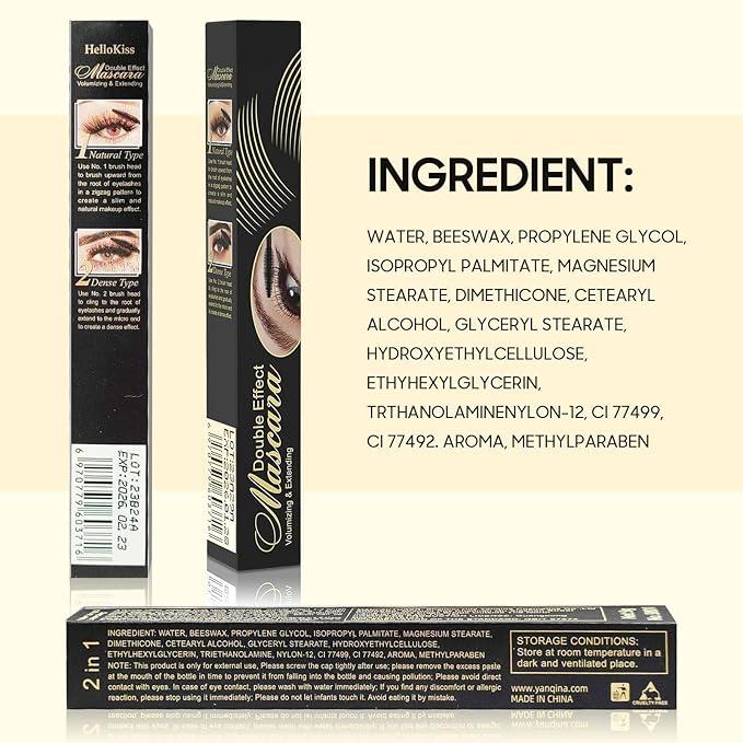 Waterproof Mascara Black, Mascara Volume and Length, Defining, Curling, Multiplying, Buildable Formula No Clumping Mascara for Older Women 60 Plus Eye Makeup, Valentines Day Gifts for Her