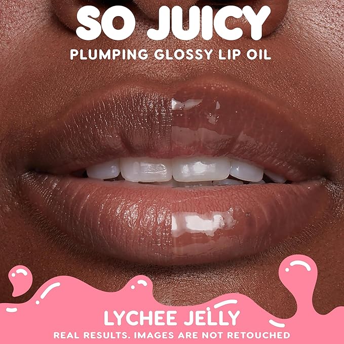 ColourPop So Juicy Plumping Glossy Lip Oil - Hydrating & Plumping Lip Oil with a Sheer Wash of Non-Sticky Color - Infused with Peptides, Ceramides & Ginger - So Sassy (0.29)