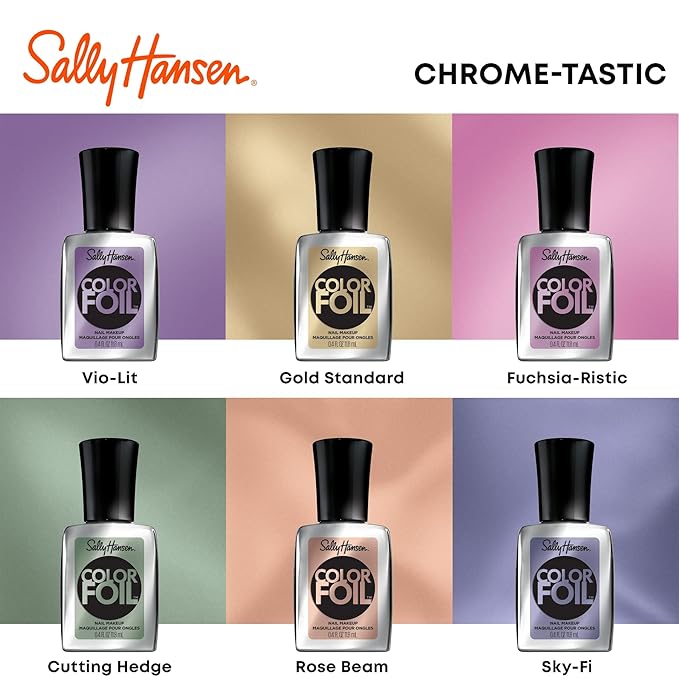 Sally Hansen Color Foil Nail Polish Rose Beam - 0.3 fl oz
