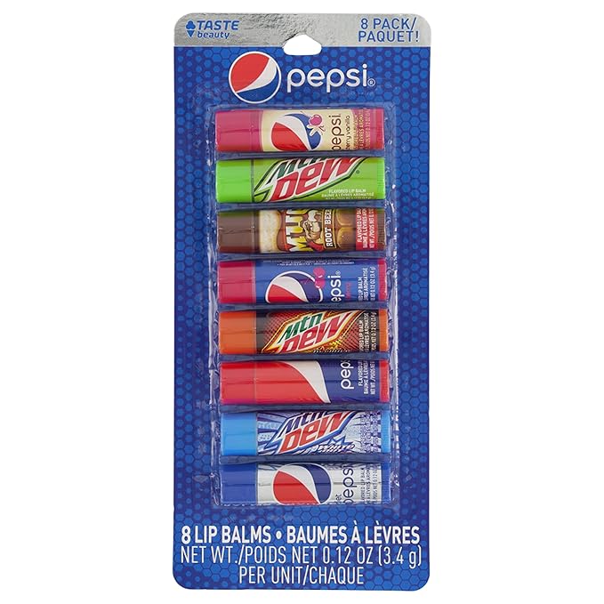 Taste Beauty Pepsi 8 Pack Lip Live