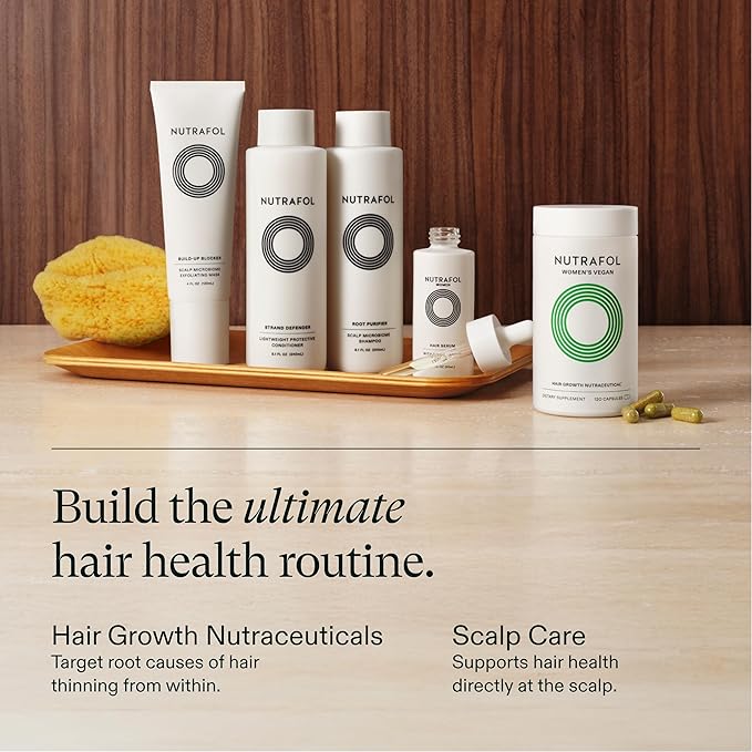 Nutrafol Shampoo, Cleanse and Hydrate Hair and Scalp, Improves Hair Volume, Strength and Texture, Physician-formulated for thinning hair. Color Safe, Sultate Free - 1 Liter Bottle