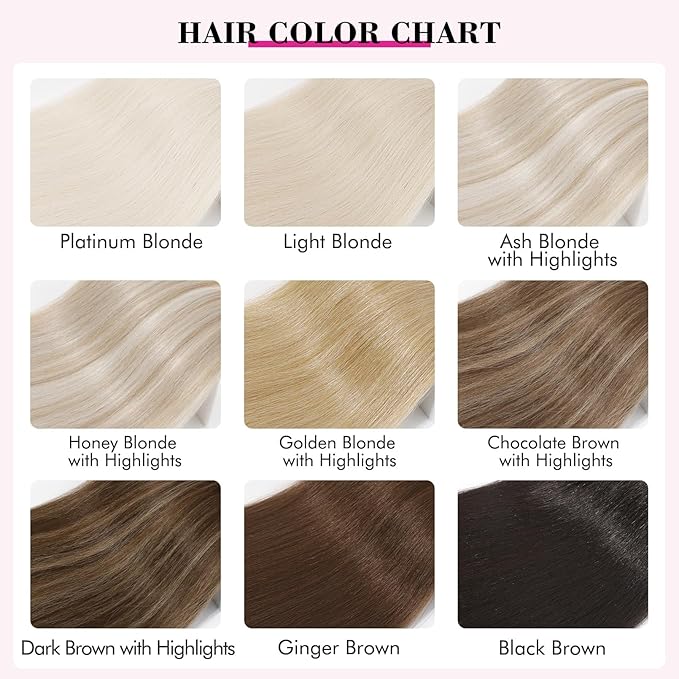 REECHO Hair Extensions, 11PCS Clip in Hair Extensions 24" Long Straight hair extensions HE005 Natural Soft Synthetic Hairpieces for Women – Dark Brown with Highlights