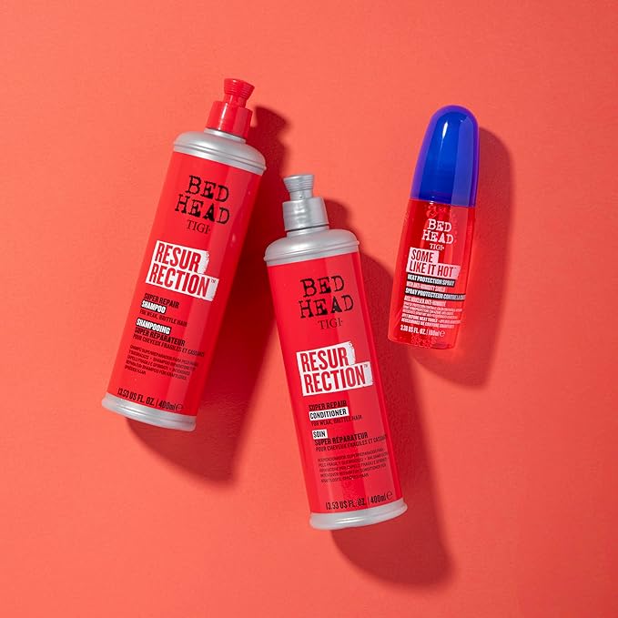TIGI Bed Head Resurrection Hair Repair Shampoo and Conditioner Set for Dry and Damaged Hair, Maximum Strength with Resurrection Plant, 25.36 fl oz