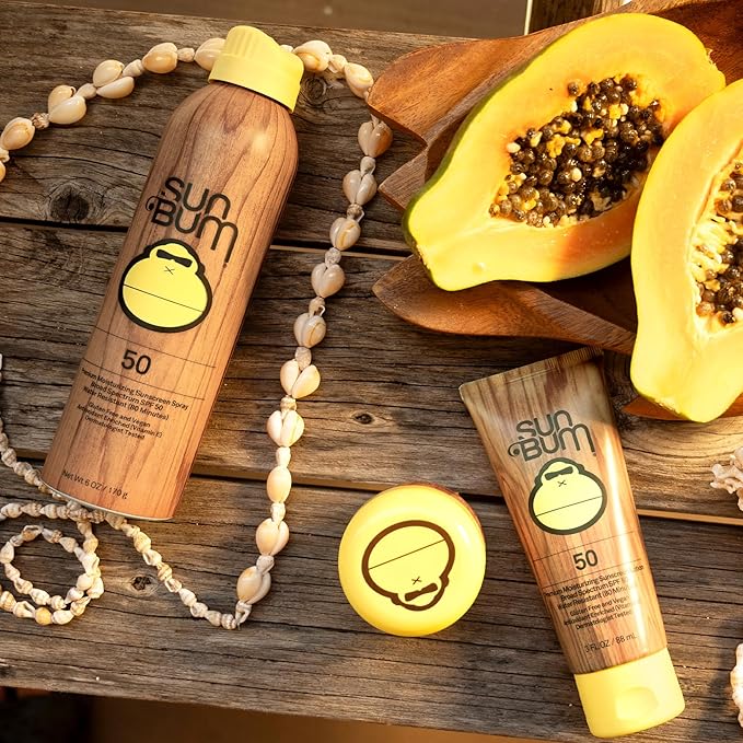 Sun Bum Original SPF 50 Sunscreen Body Spray - Broad Spectrum Moisturizing Sunscreen with Vitamin E - Hawaii 104 Act Compliant (Made without Octinoxate & Oxybenzone) - 6 oz