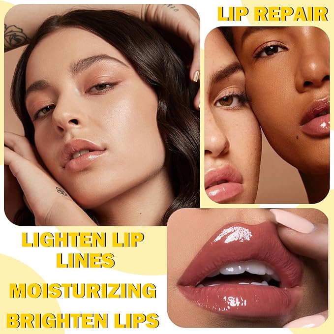 2PCS Lip Balm Honey Pot,Moisturizing Lip