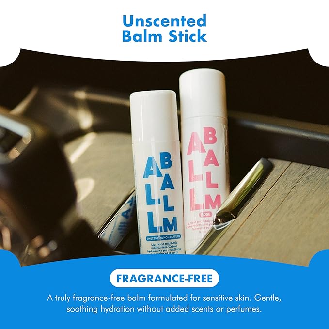 Zizia Unscented Multi All Balm Stick – Moisturizing and Hydrating Stick for Lips, Hands & Body – with Shea Butter, Jojoba Oil, Aloe Vera, Calendula – Beauty Moisturizer - Travel Essentials - 0.5 oz