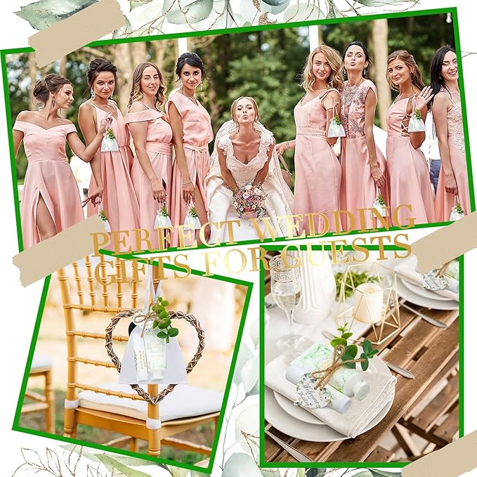 50 Set Bridal Shower Favors Bulk Decoration(Eucalyptus)