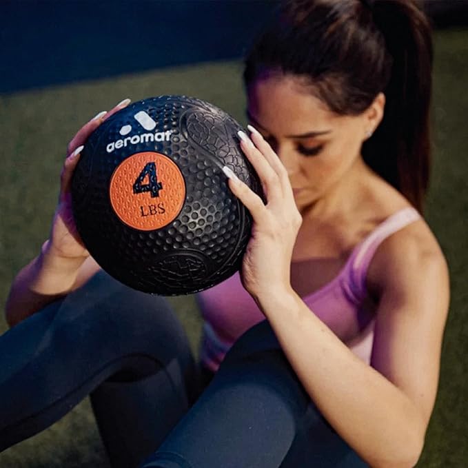 Aeromat Medicine Ball: Weighted Medicine Balls for Exercise 2-30lbs -