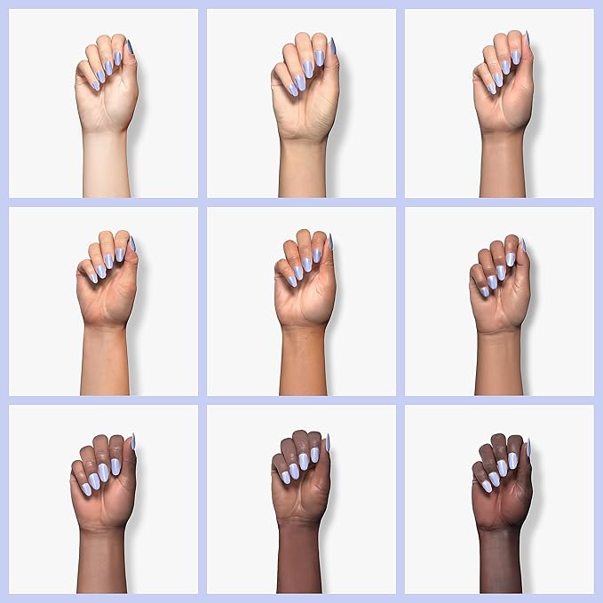 Sally Hansen Miracle Gel Salon Quality Nail Polish | Gel-Like Formula, Two-Step System, No UV Light Needed, Long Lasting | Semi-Opaque, Glossy | 582 O-Zone You Didn't | Pale Violet Nail Color
