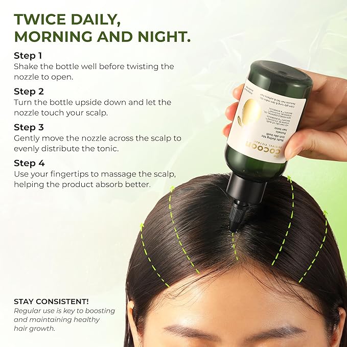 Cocoon Hair Repair Set (SAVE 25%): Pomelo Tonic (4.7 fl oz), Shampoo (10.4 fl oz), and Conditioner (10.4 fl oz)