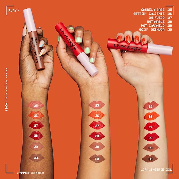 NYX PROFESSIONAL MAKEUP Lip Lingerie XXL Matte Liquid Lipstick - On Fuego (Fire Red)