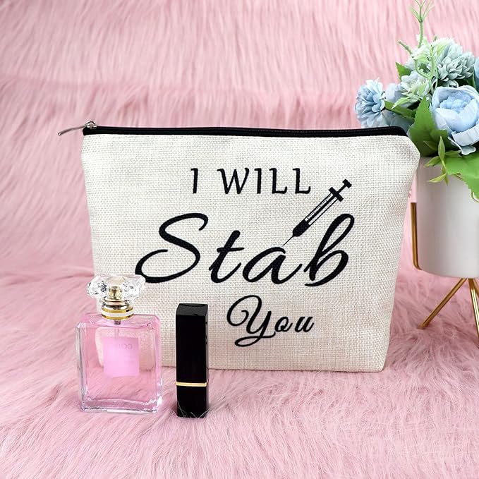 Sfodiary Nurse Appreciation Gifts Makeup Bag Nursing School Graduation Gifts for Nursing Students Nurse Practitioners Birthday Christmas Nurse Week Present Travel Cosmetic Pouch