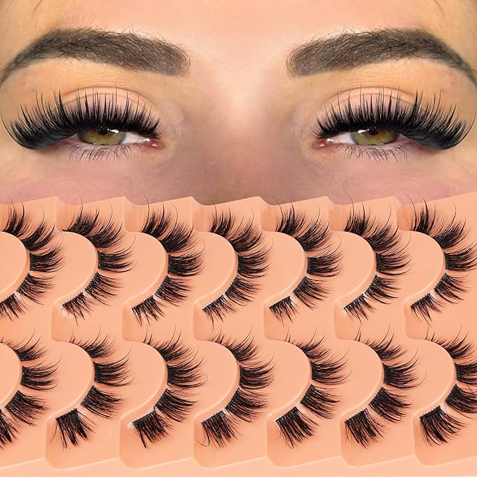 Manga Lashes Wispy Lash Clusters Natural Cluster Eyelash Extensions Cat Eye Individual Lashes Anime Eyelash Clusters C Curly Fake Lashes 8-16mm Eyelashes Pre Mapped Lash Extension 7 Pairs by Eefofnn