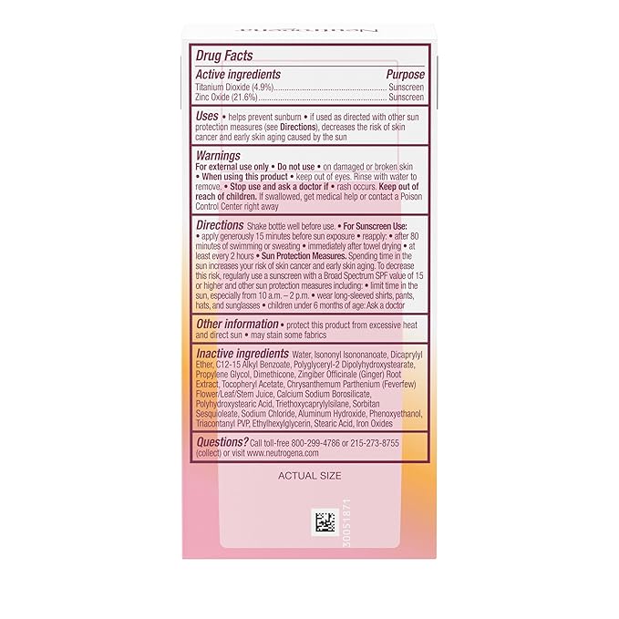 Neutrogena Purescreen+ Invisible Daily Defense Mineral Sunscreen for Face with SPF 30, Broad Spectrum Mineral Sunscreen with Vitamin E, Water Resistant, Fragrance-Free, 1.4 fl. oz