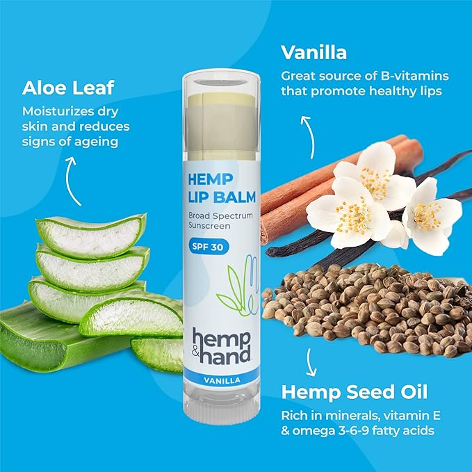 Organic Vanilla Hemp Lip Balm Oil