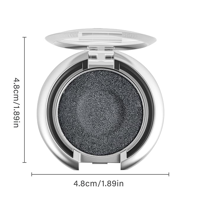 Glitter Eyeshadow,Duochrome Holographic Smoky Black Shimmer Eye Shadow,Chameleon High Pigmente Sparkly Shadows Palette,Iridescent Metallic Eye Highlighter,Makeup for Rave,LongWear,05#