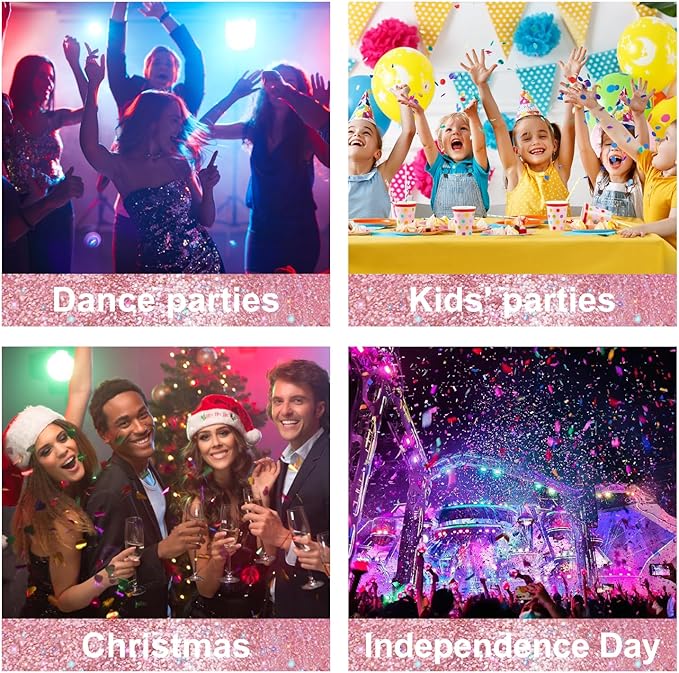 Roll-on Holographic Body Glitter Gel for Face and Hair, Chameleon Color Changing Glitter Gel Under Light, Chunky Mermaid Sequins Festival Party Rave Accessories (Pink)