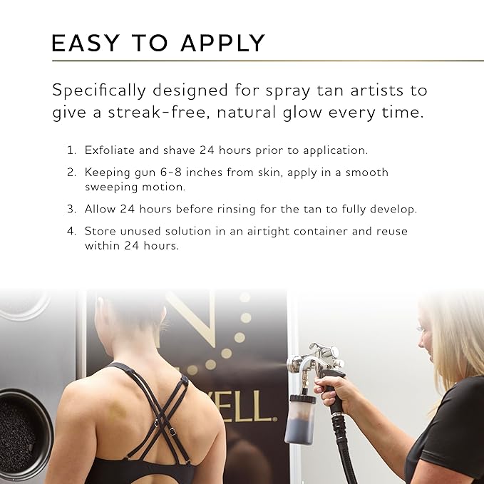 Norvell Spray Tan Solution, Cosmo, Blend of Warm Brown & Cool Violet-Brown Undertones, 128 fl. oz. - Long-Lasting, Handheld Self-Tanning Spray with Tomato Seed Extract, Aloe Leaf