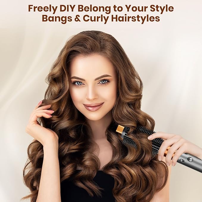 Upgraded Large Round Volumizing Brush Attachment for Dyson Airwrap HS01/05/08 Attachments for Women,Round Volumizing Airwrap Brush Accessories for Dry Fast Smooth,Big Dry Curls Volume