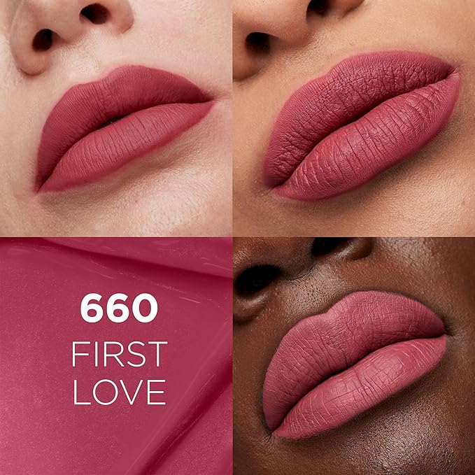 L'Oreal Paris Infallible Matte Resistance Liquid Lipstick, up to 16 Hour Wear, First Love 660, 0.16 Fl Oz