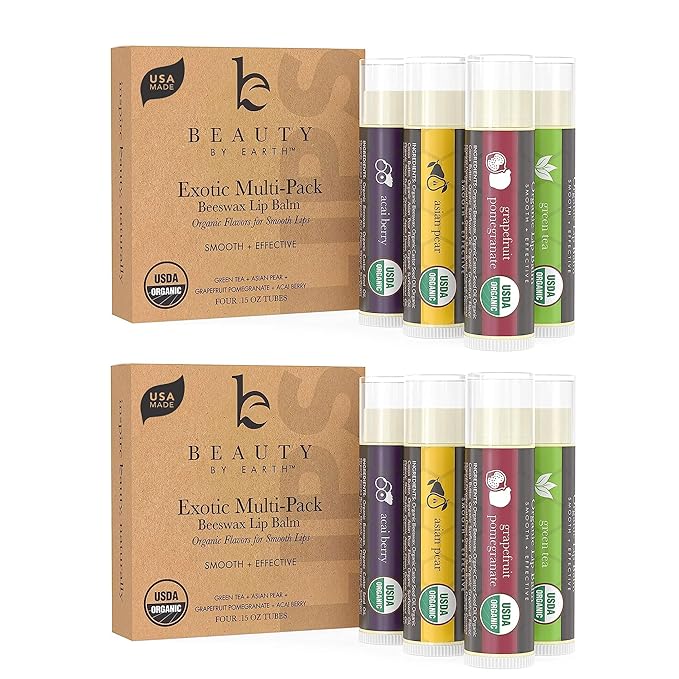Organic lip balm pack -