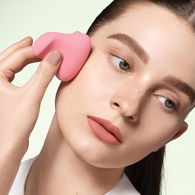 Strokes Beauty Lab Original Beauty Blender Makeup Sponge Applicator for Powder, Cream & Liquid, Beauty Tools Puff, Streak Free Application, Vegan, Cruelty Free Made in USA, Mix Color Set