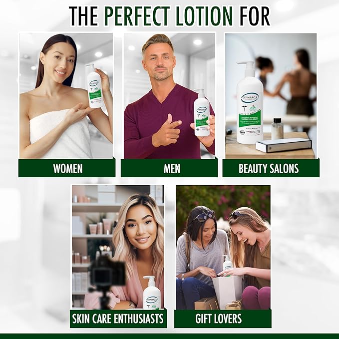 GLY MIRACLE Fragrance-Free Non-Greasy Body Lotion, 12 oz High-Glycerin Moisturizer for Sensitive, Extremely Dry Skin, Hands, Feet & Body
