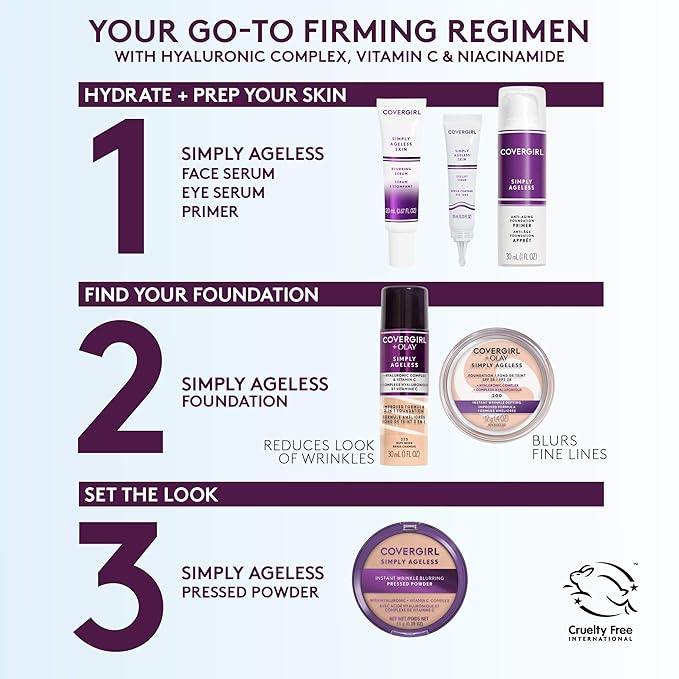 Covergirl + Olay Simply Ageless 3-in-1 Liquid Foundation,