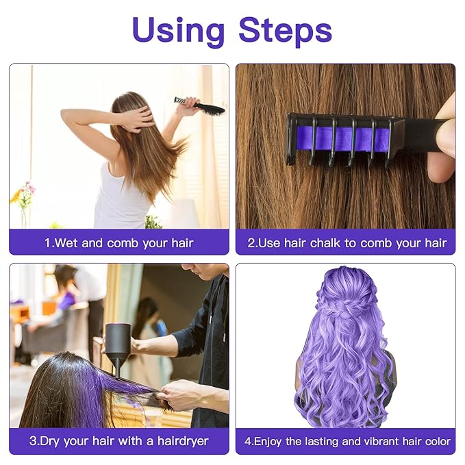 New Hair Chalk Comb Temporary