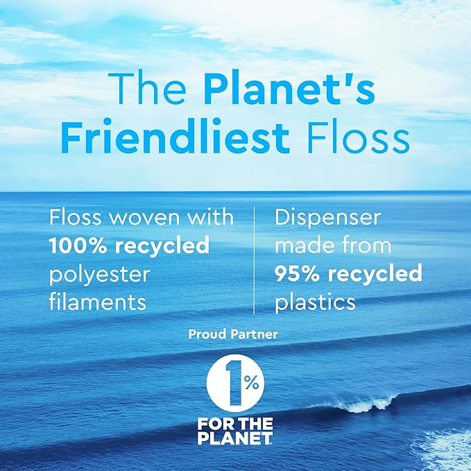 Smile Expanding Floss, Premium Woven Waxed Dental Floss, Natural Mint, Soft on Teeth & Gums, Expands to Grip Plaque, PTFE & PFAS Free, Cruelty Free (2-Pack, 30 Yards Each)