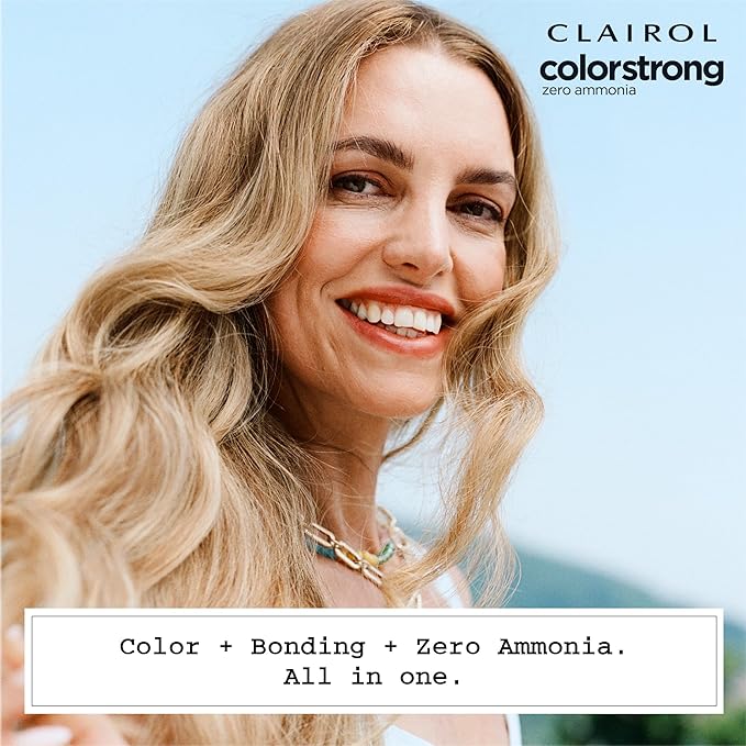 Clairol ColorStrong Permanent Zero Ammonia Hair Dye, 7.1 Dark Ash Blonde - Bora Bora Hair Color, Pack of 1