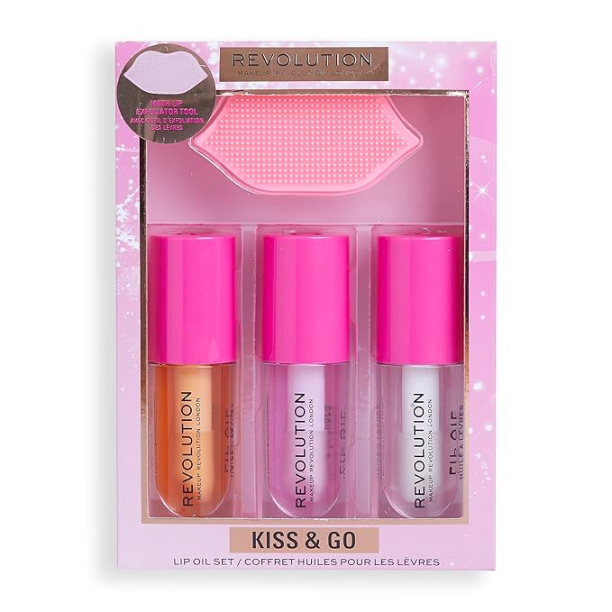 Revolution Kiss & Go Glaze Lip Included