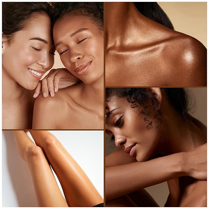 Natural Organic Self-Tanning Drops for Face -6- Carrot Seed Oil, Jojoba & DHA Bronzing Drops | Hydrating, Vegan Tanning Serum with Beetroot & Turmeric | Gentle Face Tanner for Sunless Glow