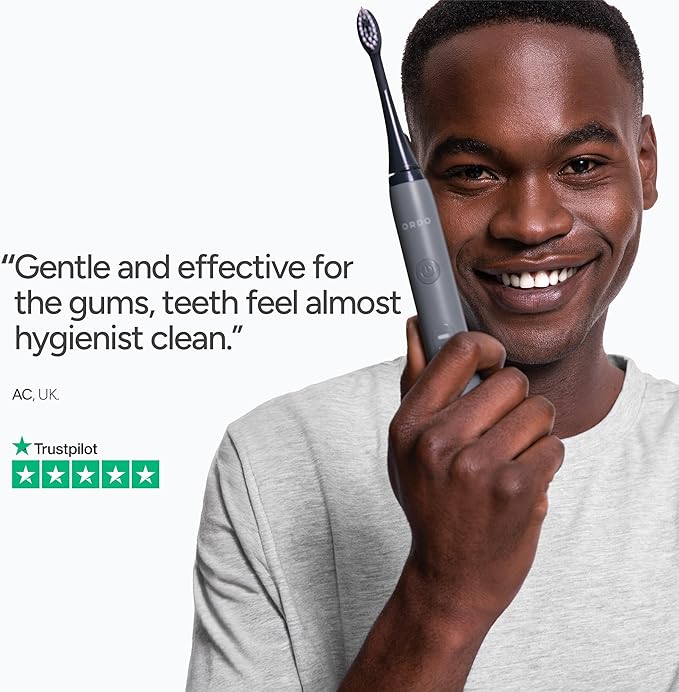 ORDO Lite Sonic Toothbrush, Electric Toothbrushes with 35,000 Pulses Per Min, Dual Modes, Over 5 Weeks Battery, Smart Timer, Waterproof, USB C, Snow