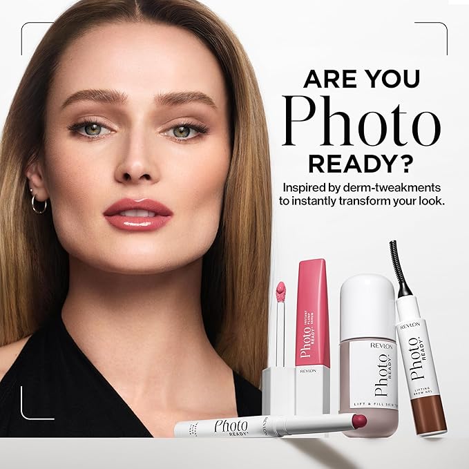 Revlon PhotoReady Instant Plump Serum, Plumping Gloss, Hydrating, Non-Sticky & High Shine Finish, 008 SpiceShow, 0.25 fl oz
