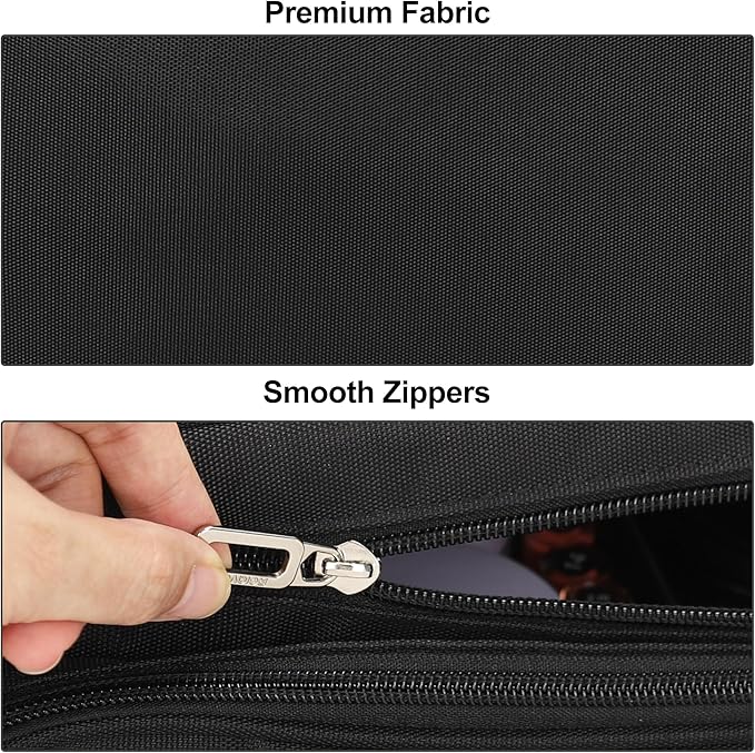 TANTO Large Makeup Bag, Makeup Artist Bag Professional Cosmetic Bags with 2 Pouches & Detachable Dividers Travel Makeup Train Case Portable Makeup Brush Bag Organizer Storage with Shoulder Strap