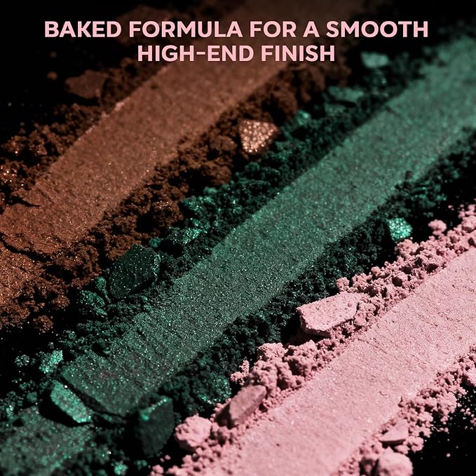 18-Shade Eye Makeup All-in-One Palette, Natural Nude Matte Shimmer Glitter, Long Lasting Baked Makeup Palette for Eye Highlight Blush, Earth Tones