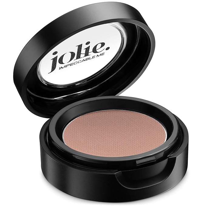 Jolie Cosmetics Powder Pressed Matte Eyeshadows - Cruelty Free, Vegan, Single Pan Eyeshadow 1.48g Base Neutrals (Baby Brown)