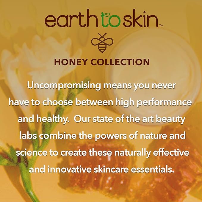 Earth To Skin Honey Manuka All Over Serum – Hydrating Serum for Face, Neck & Eye Area with Hyaluronic Acid & Panthenol – 2.0 fl oz