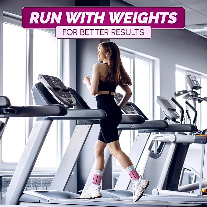 2Ct Ankle Weights for Women - Waterproof Ankle 2 Lbs